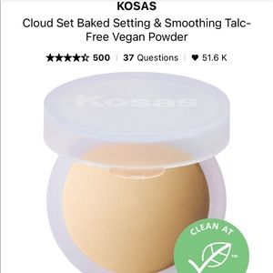 KOSAS BNIB Talc Free Cloud Set Baked Setting & Smoothing Powder in CUSHIONY